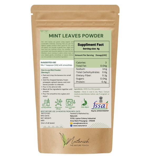 mint leaves powder2