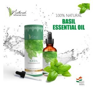 Premium Basil Essential Oil - Natural Aromatherapy for Relaxation and Wellness