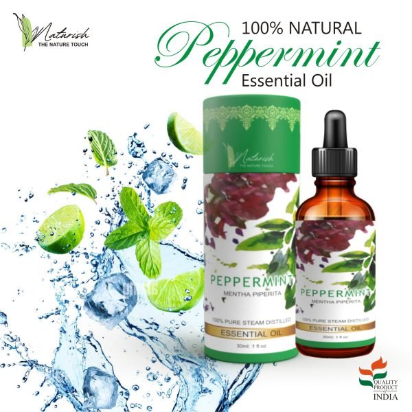 Peppermint Essential Oil - 100% Pure Natural Aromatherapy for Relaxation, Pain Relief, and Fresh Breath